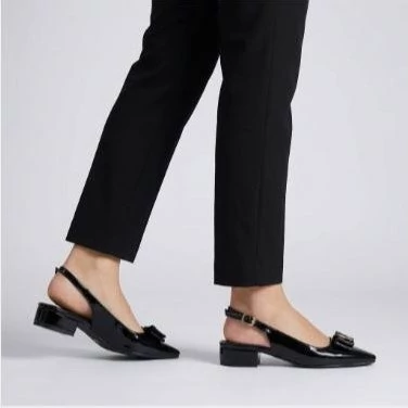 صندل مجلسی زنانه مدل YSL مشکی پاشنه 2 سانت سایز 36 تا 40